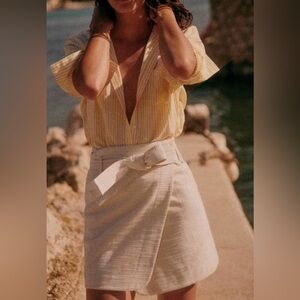 Sezane Leandra Skirt Écru. - Size 38